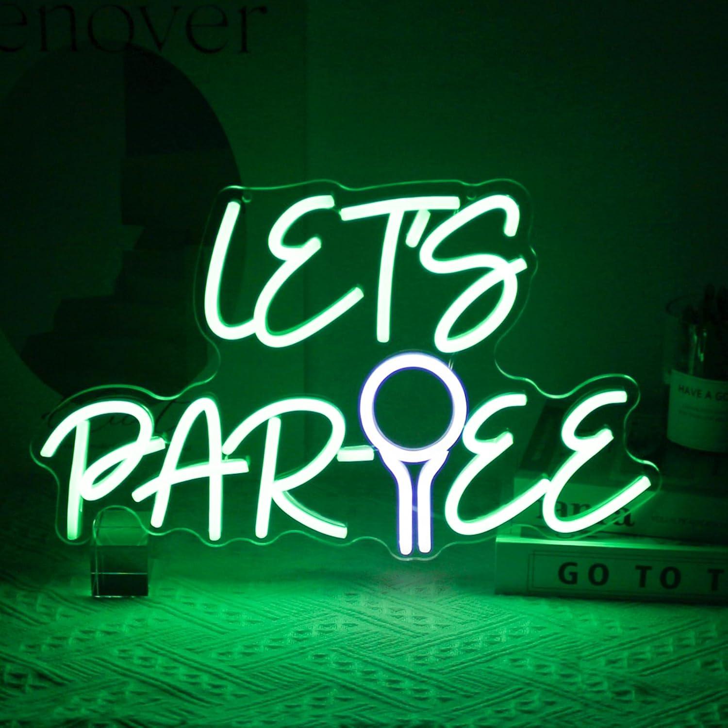 Neon Sign Party - Insegna al Neon 'Let's Par Tee'