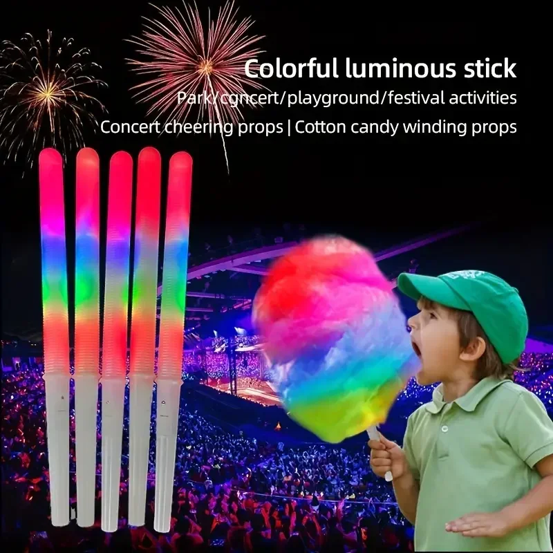 Cotton Candy Cone - 10/30 pezzi di bastoncini luminosi a