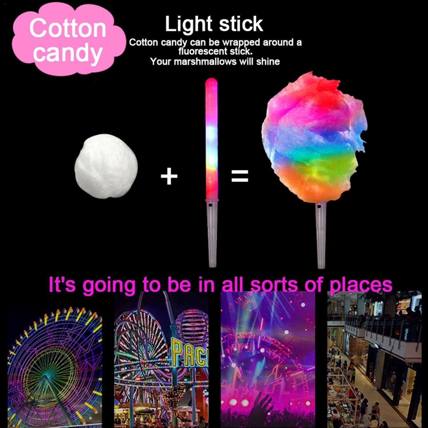 20 Coni di Zucchero Filato LED - Cotton Candy Cone recensione e prezzo