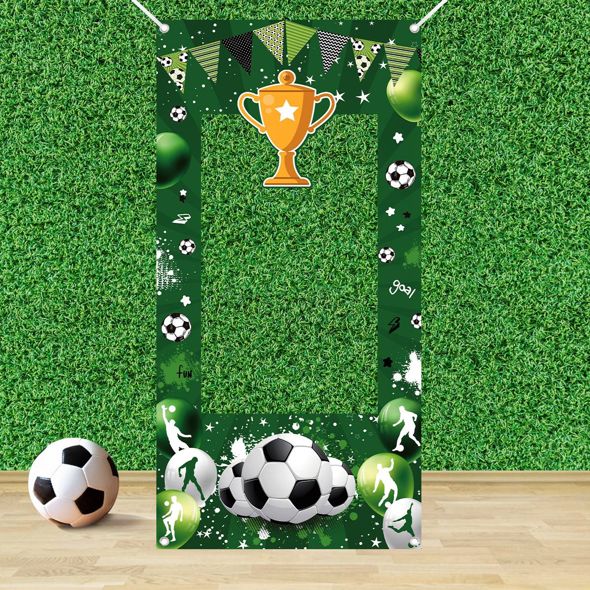 1pc Verde Calcio Cornice decor - Photo Booth Frame recensione e prezzo